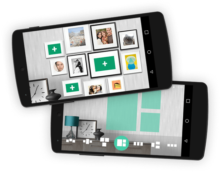 Select screens from Hang app